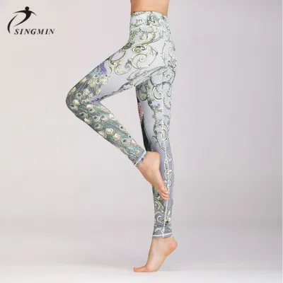 2021 Neues Design, digital bedruckt, Yoga-Taille, butterweich, weich, Totenkopf-Strumpfhose, Leggings für Frauen